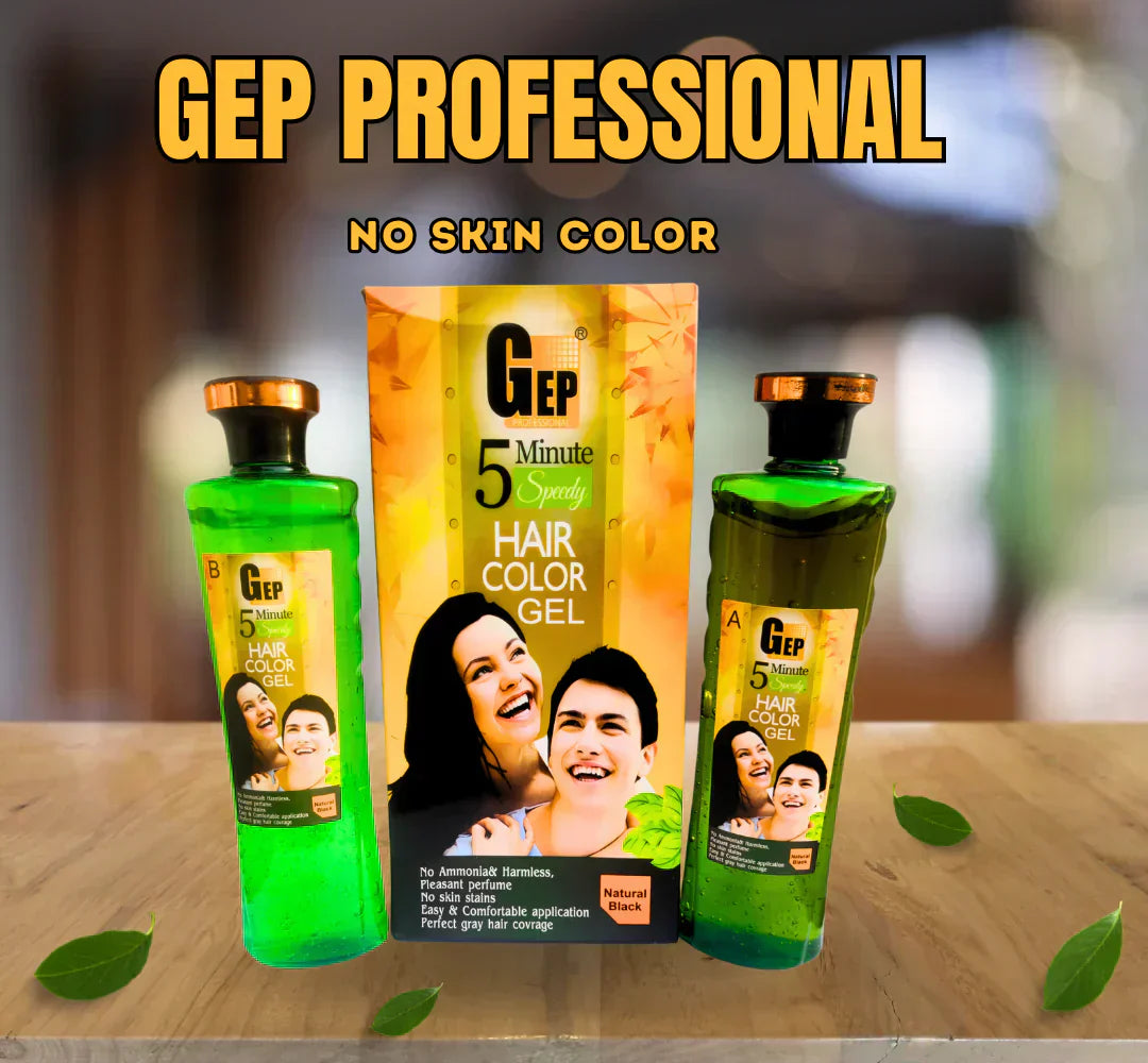 GEP PROFESSIONAL 5 MIN SPEEDY HAIR COLOR GEL || 2 BOTTLE || 1000 ML ||