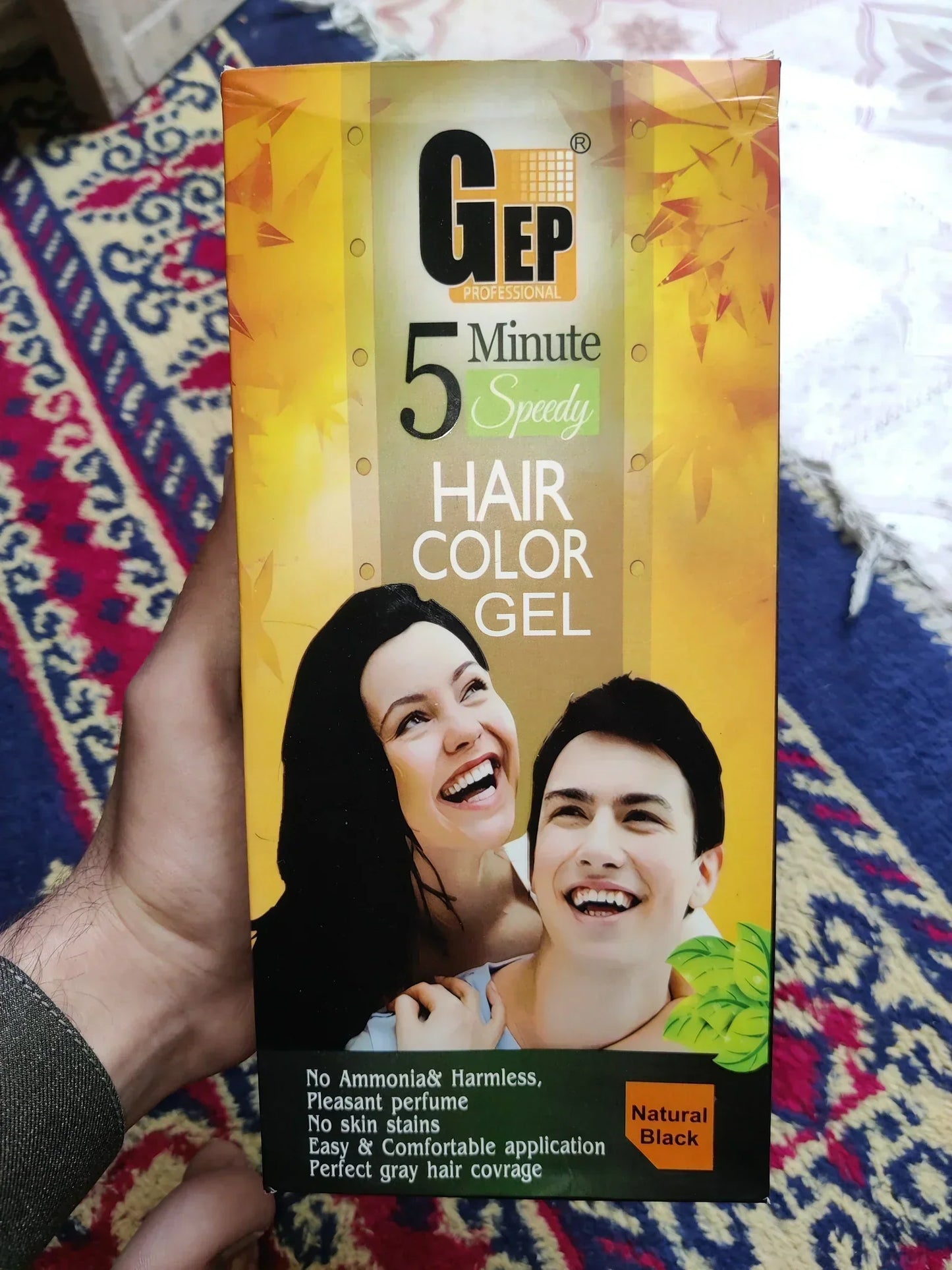 GEP PROFESSIONAL 5 MIN SPEEDY HAIR COLOR GEL || 2 BOTTLE || 1000 ML ||